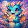 Colorful cubic mosaic abstract avatar in vibrant hues suitable for user profiles